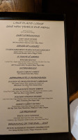 Artisans At The Lake Placid Lodge menu