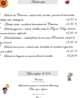 Saveurs des Cevennes menu