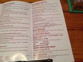 Hilltop Indian Pizza menu