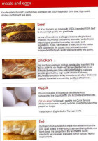 Mcdonald's menu