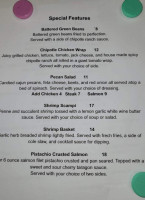 The Broad Street Grill menu