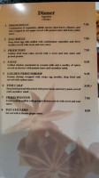 Chandara Thai menu