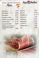 Casa Andreu menu