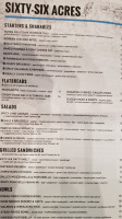 Sixty-six Acres menu