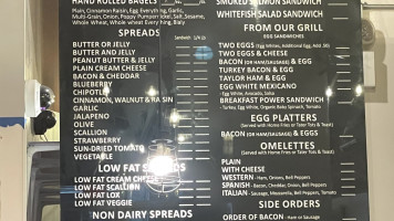 Best Bagel Coffee menu