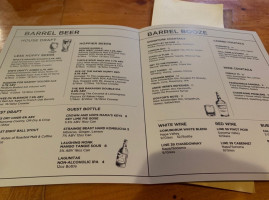 Barrel Head Brewhouse menu