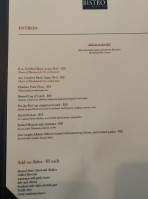 Bistro Twenty Two menu