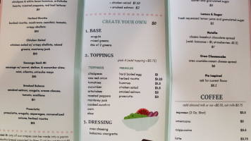 Cloud 9 Crepes menu