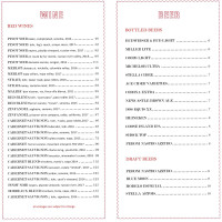 Buddy V's menu