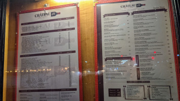 Chateau 49 menu