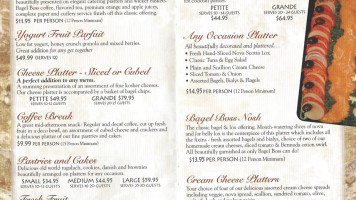 Bagel Boss New York menu