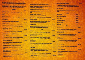 Red Chillies Indian Cuisine menu