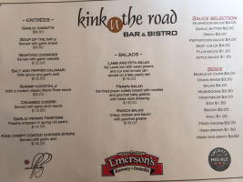 Kink In The Road Cafe menu