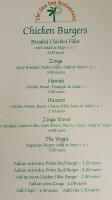 Sun Inn menu