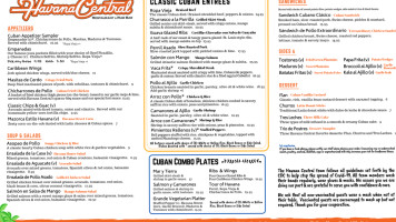 Havana Central Times Square menu