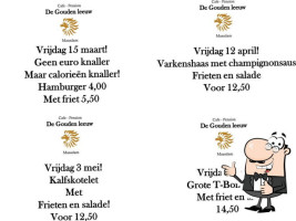 De Gouden Leeuw V.o.f. menu