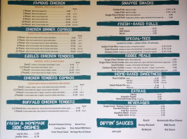 Ezell's Famous Chicken menu