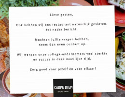 Carpe Diem Echt B.v. Echt menu