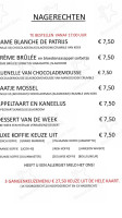 Café De Patrijs menu