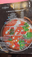 Sabor De La India menu