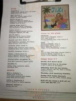 Drink menu