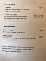 Gasterij 'de Bakker' Vasse menu