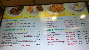 L&l Hawaiian Barbecue menu