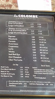 La Colombe Coffee Roaster menu