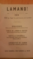 Lamano West Village menu