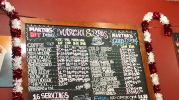 Martha Brothers Coffee Company menu