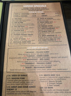 Ginger Thai Katy menu