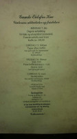Gamle Eidsfoss Kro menu