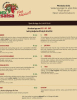 Mexsalsa menu