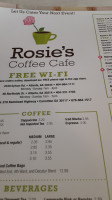 Rosie's Coffee Cafe food