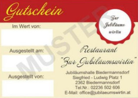 Zur Jubiläumswirtin inside