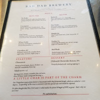 Bad Dad Brewing Co. menu