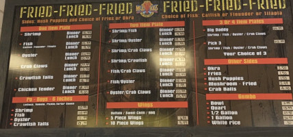 Mudbugs menu