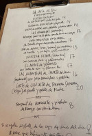 A Casa dos Martínez menu