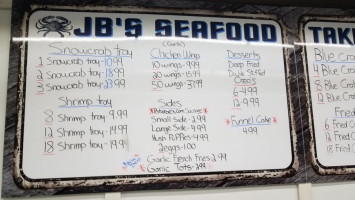 Jb's Seafood Market menu