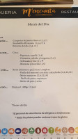 M’encanta Coquería/ menu