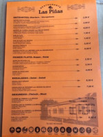 Las Pinas menu