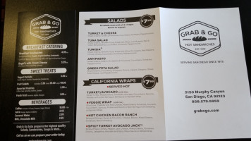 Grab And Go Subs menu