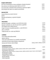 Monteluna menu