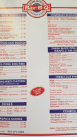 Yorkies Bar-B-Q menu