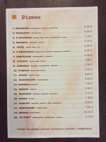 Pizzeria El Pont menu