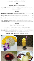 Kin Thai Sushi menu