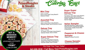 Primohoagies menu