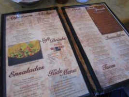 Plaza Azteca menu