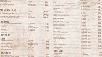 La Taberna menu