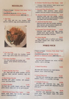 Bangkok Bistro menu